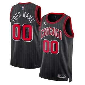 Chicago Bulls Jordan Brand Unisex 2022/23 Swingman Custom Unique Jersey Statement Edition Black