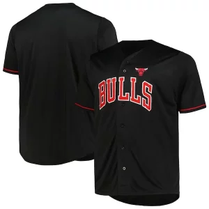 Chicago Bulls Profile Big & Tall Pop Jersey Black Unique