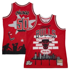 Chicago Bulls x Tats Cru Fabulous Hardwood Classics Fashion Jersey Red
