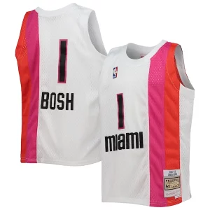 Chris Bosh Miami Heat Youth 2011/12 Hardwood Stylish Classics Swingman Jersey White