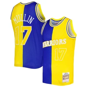 Chris Mullin Golden State Warriors Hardwood Classics Trendy 1993/94 Split Swingman Jersey Royal/Gold