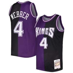 Chris Webber Sacramento Kings Hardwood Classics 2000/01 Stylish Split Swingman Jersey Purple/Black