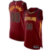 Cleveland Fabulous Cavaliers Nike Authentic Custom Jersey Wine Icon Edition