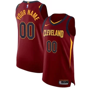 Cleveland Fabulous Cavaliers Nike Authentic Custom Jersey Wine Icon Edition