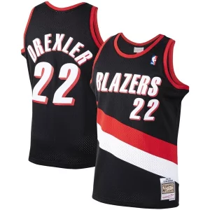 Clyde Drexler Portland Trail Blazers 1991/92 Hardwood Classics Swingman Jersey Black Premium