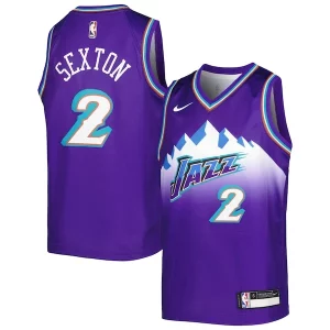 Collin Sexton Utah Jazz Nike Youth 2022/23 Swingman Jersey Chic City Edition Purple