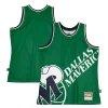 Dallas Mavericks Hardwood Classics Blown Unique Out Fashion Jersey Green
