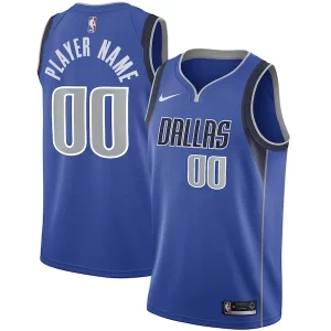 Dallas Mavericks Nike 2020/21 Swingman Custom Jersey Icon Eye - catching Edition Blue
