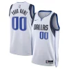 Dallas Mavericks Nike Unique Unisex Swingman Custom Jersey White Association Edition