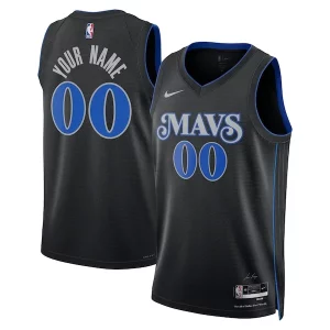 Dallas Mavericks Nike Unisex 2023/24 Custom Swingman Jersey Gorgeous Black City Edition