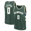Damian Lillard Milwaukee Bucks Youth Fast Break Replica Player Jersey Icon Chic Edition Hunter Green