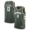 Damian Lillard Milwaukee Gorgeous Bucks Nike Youth Swingman Jersey Icon Edition Hunter Green