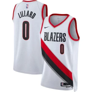 Damian Lillard Portland Fabulous Trail Blazers Nike Unisex Swingman Jersey Association Edition White/Black