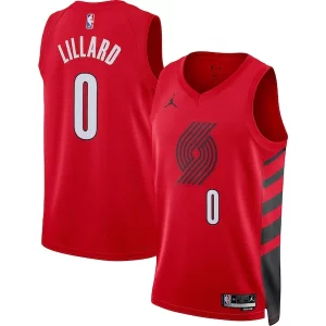 Damian Lillard Portland Trail Blazers Jordan Brand Unisex Unique Swingman Jersey Statement Edition Red
