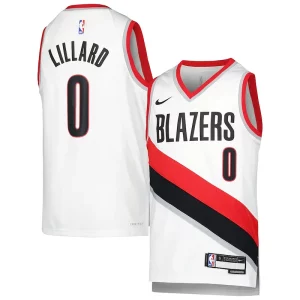 Damian Lillard Portland Trail Blazers Nike Youth Fabulous Swingman Jersey Association Edition White