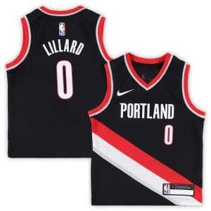 Damian Lillard Portland Trail Gorgeous Blazers Nike Preschool Swingman Player Jersey Icon Edition Black