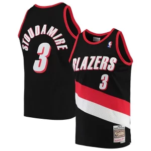 Damon Stoudamire Portland Trail Blazers 1999/00 Hardwood Classics Swingman Jersey Black Gorgeous