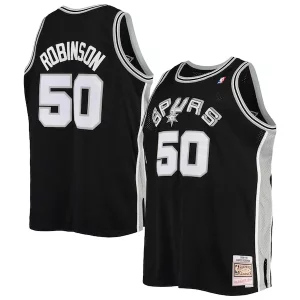 David Eye - catching Robinson San Antonio Spurs 1998/99 Big & Tall Hardwood Classics Swingman Jersey Black