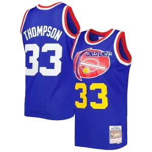 David Thompson Denver Nuggets Hardwood Classics Chic 1975/76 Swingman Jersey Royal