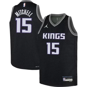 Davion Mitchell Sacramento Kings Jordan Brand Youth Gorgeous Swingman Jersey Statement Edition Black