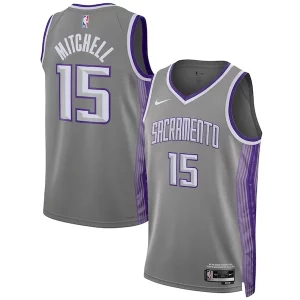 Davion Mitchell Sacramento Kings Nike Unisex 2022/23 Swingman Jersey City Trendy Edition Anthracite