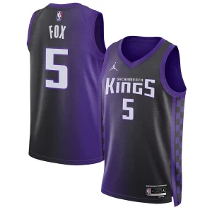 De'Aaron Fox Sacramento Kings Jordan Brand Unisex Swingman Jersey Chic Statement Edition Purple