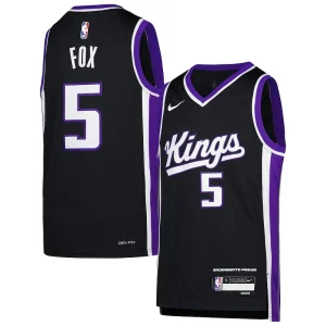 De'Aaron Fox Sacramento Kings Unique Nike Youth Swingman Jersey Icon Edition Purple