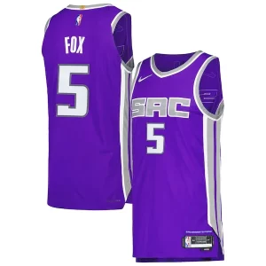 De'Aaron Fox Trendy Sacramento Kings Nike Authentic Player Jersey Icon Edition Purple