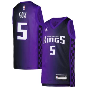 De'Aaron Gorgeous Fox Sacramento Kings Jordan Brand Youth Swingman Jersey Statement Edition Purple
