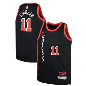 DeMar DeRozan Chicago Bulls Nike Youth Swingman Replica Fabulous Jersey City Edition Black