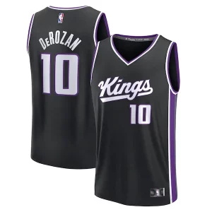 DeMar DeRozan Sacramento Elegant Kings Fast Break Replica Player Jersey Icon Edition Black