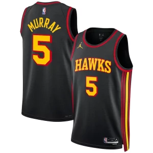Dejounte Murray Atlanta Unique Hawks Jordan Brand Unisex Swingman Jersey Statement Edition Black