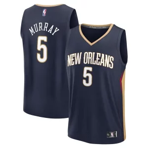 Dejounte Murray New Orleans Pelicans Youth Fabulous Fast Break Replica Player Jersey Icon Edition Navy