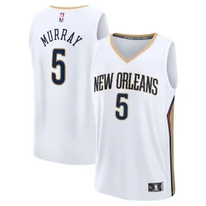 Dejounte Murray New Orleans Stylish Pelicans Fast Break Replica Player Jersey Association Edition White