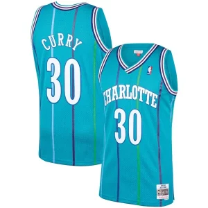 Dell Curry Elegant Charlotte Hornets 1992/93 Hardwood Classics Swingman Jersey Teal