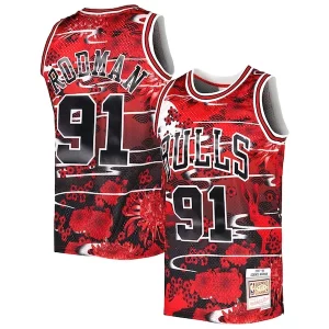 Dennis Rodman Chicago Bulls Premium 1997/98 Hardwood Classics Lunar New Year Swingman Jersey Red