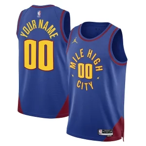 Denver Nuggets Jordan Brand Unisex 2022/23 Trendy Swingman Custom Jersey Statement Edition Blue