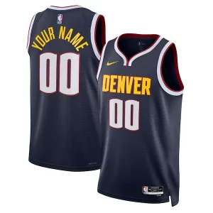 Denver Nuggets Trendy Nike Unisex Swingman Custom Jersey Navy Icon Edition