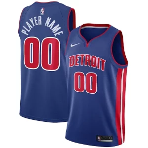 Detroit Pistons Nike Swingman Custom Jersey Blue Stylish Icon Edition
