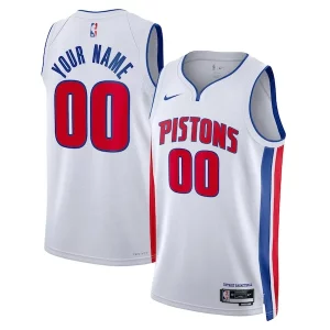 Detroit Pistons Nike Unisex Swingman Custom Jersey White Gorgeous Association Edition