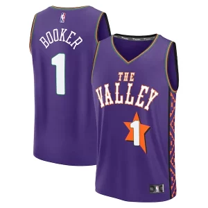 Devin Booker Phoenix Suns Youth 2024/25 Fast Unique Break Player Jersey City Edition Purple