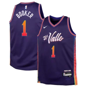 Devin Booker Phoenix Suns Fabulous Nike Youth Swingman Replica Jersey City Edition Purple