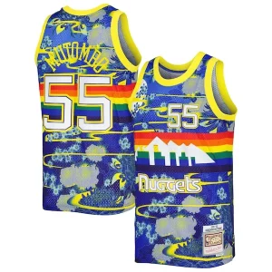 Dikembe Mutombo Chic Denver Nuggets Hardwood Classics Lunar New Year Swingman Jersey Blue