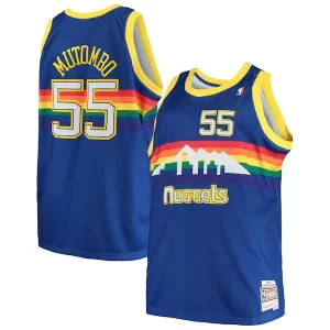 Dikembe Mutombo Denver Nuggets 1991/92 Big & Tall Hardwood Gorgeous Classics Swingman Jersey Royal