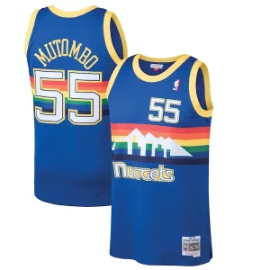 Dikembe Mutombo Denver Nuggets 1991/92 Hardwood Premium Classics Swingman Jersey Blue