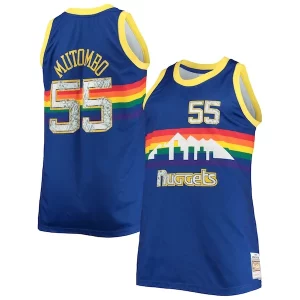 Dikembe Mutombo Denver Nuggets Big & Stylish Tall 1991/92 NBA 75th Anniversary Diamond Swingman Jersey Blue