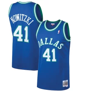 Dirk Nowitzki Dallas Mavericks 1998/99 Hardwood Classics Elegant Swingman Jersey Blue