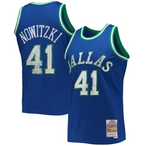 Dirk Nowitzki Dallas Mavericks 1998/99 Hardwood Eye - catching Classics NBA 75th Anniversary Diamond Swingman Jersey Blue