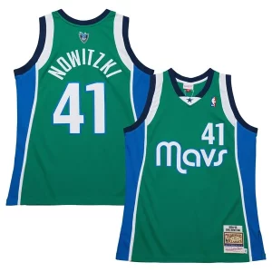 Dirk Nowitzki Dallas Mavericks 2004/05 Hardwood Classics Chic Authentic Jersey Green