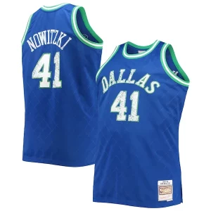 Dirk Nowitzki Dallas Mavericks Big & Tall 1998/99 NBA 75th Unique Anniversary Diamond Swingman Jersey Blue